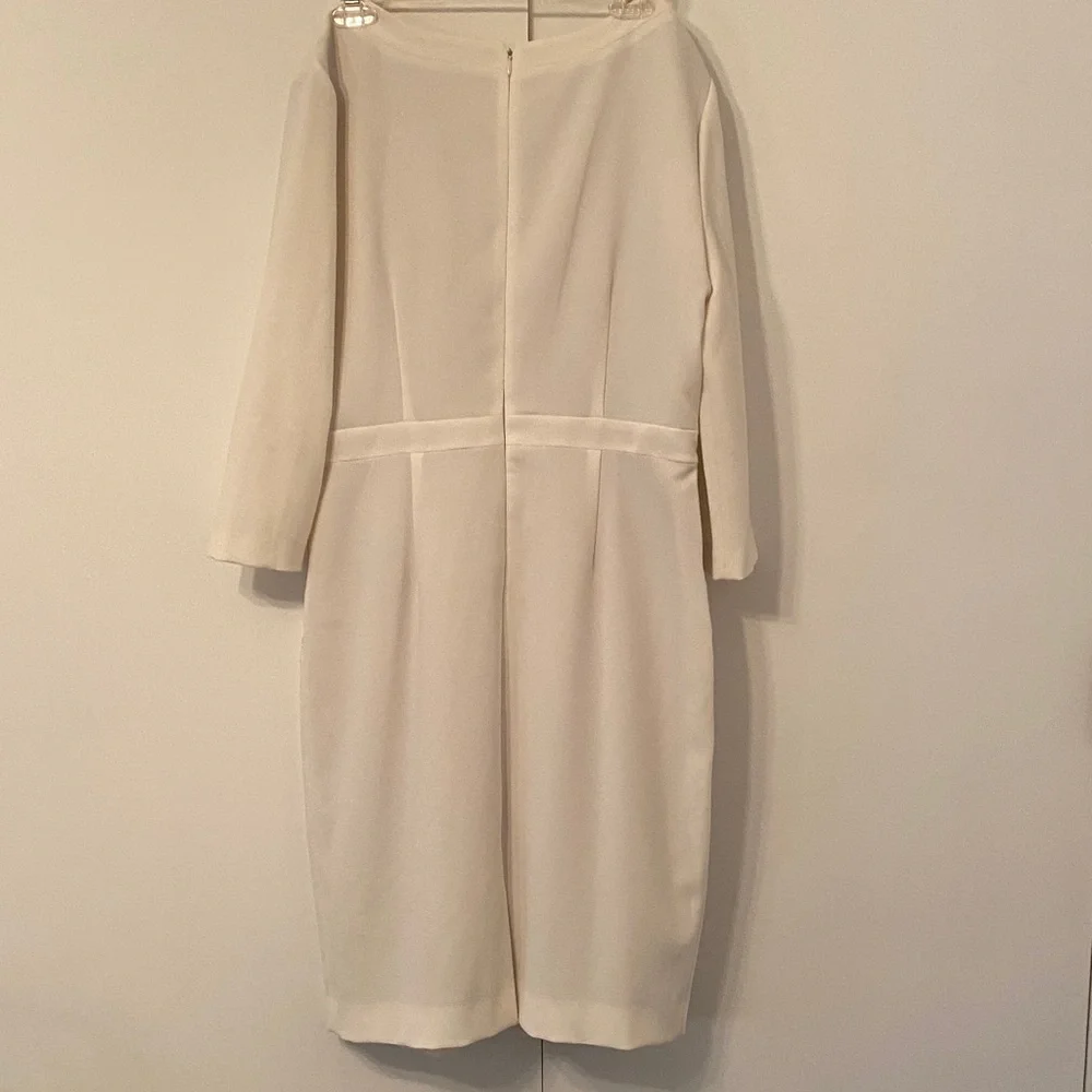 ANTONIO MELANI Cream Long Sleeve Dress - Picture 4 of 6